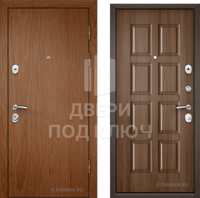 Трехконтурная дверь с ламинатом в коттедж ДПК-8797